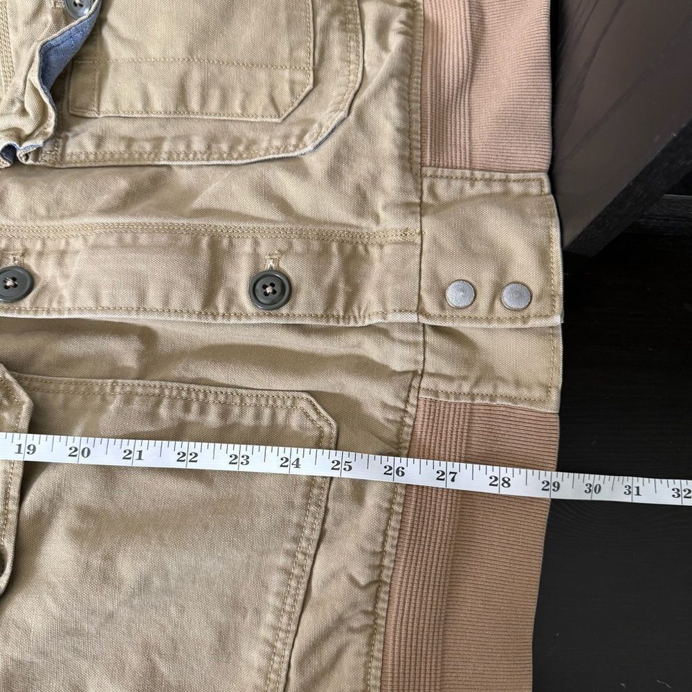Levi's Bomber Jacket Mens Sz XL Tan Canvas Full Zip Button Mechanics 1155-1-8-73 - Picture 15 of 15